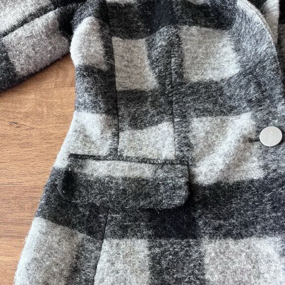 Banana Republic Heritage Womens Size 6 Black Gray Wool Blend Jacket Long Sleeve - Picture 8 of 11